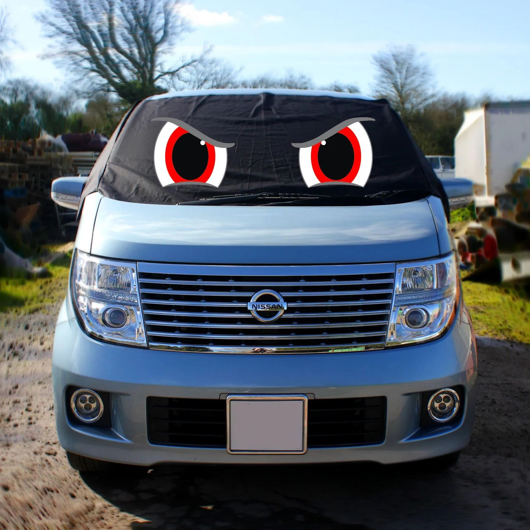 Nissan Elgrand E51 Screen Cover Eyes - Rocky