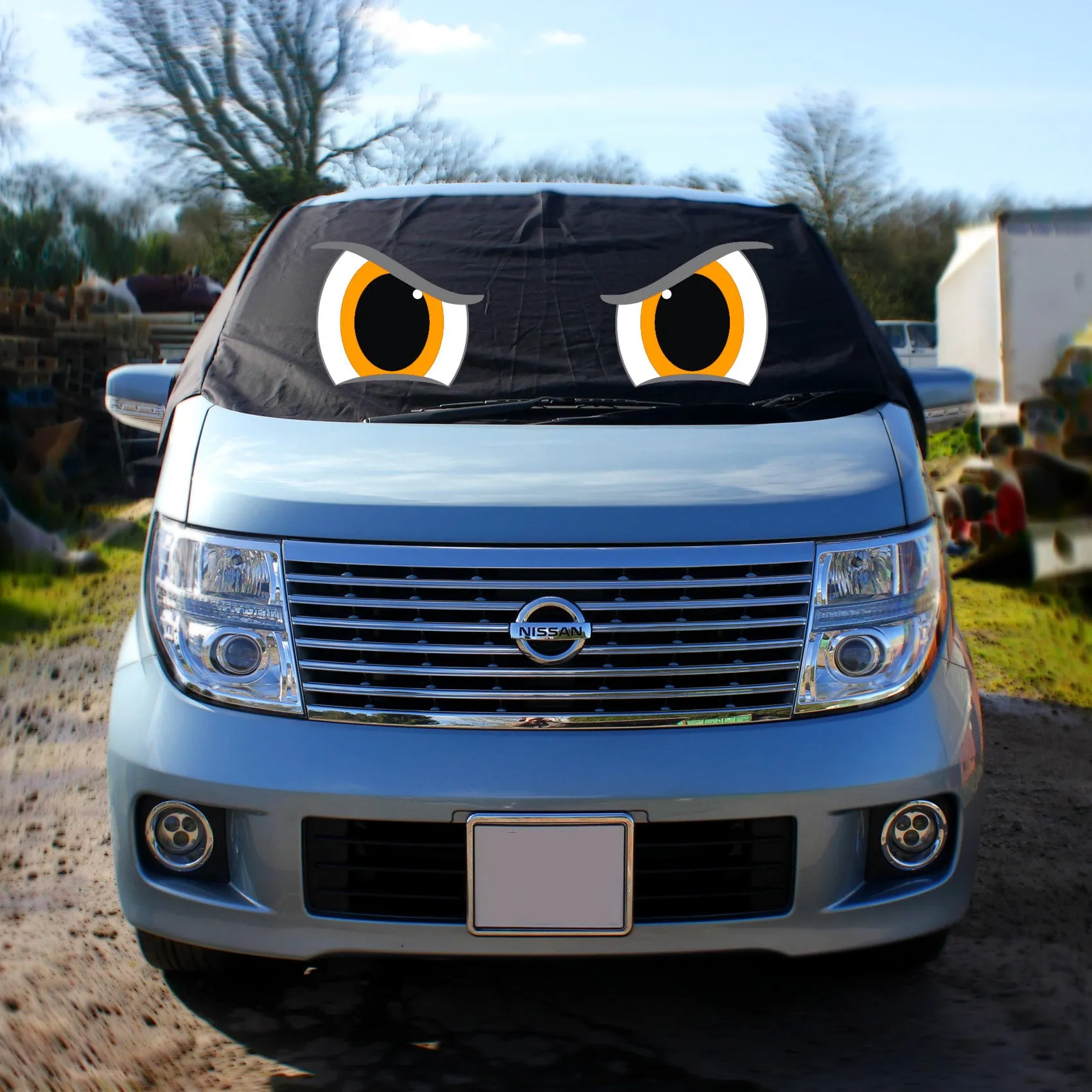 Nissan Elgrand E51 Screen Cover Eyes - Rocky