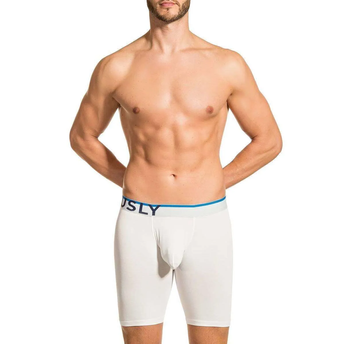 Obviously Everyman AnatoMAX Boxer Brief 9inch Leg - White