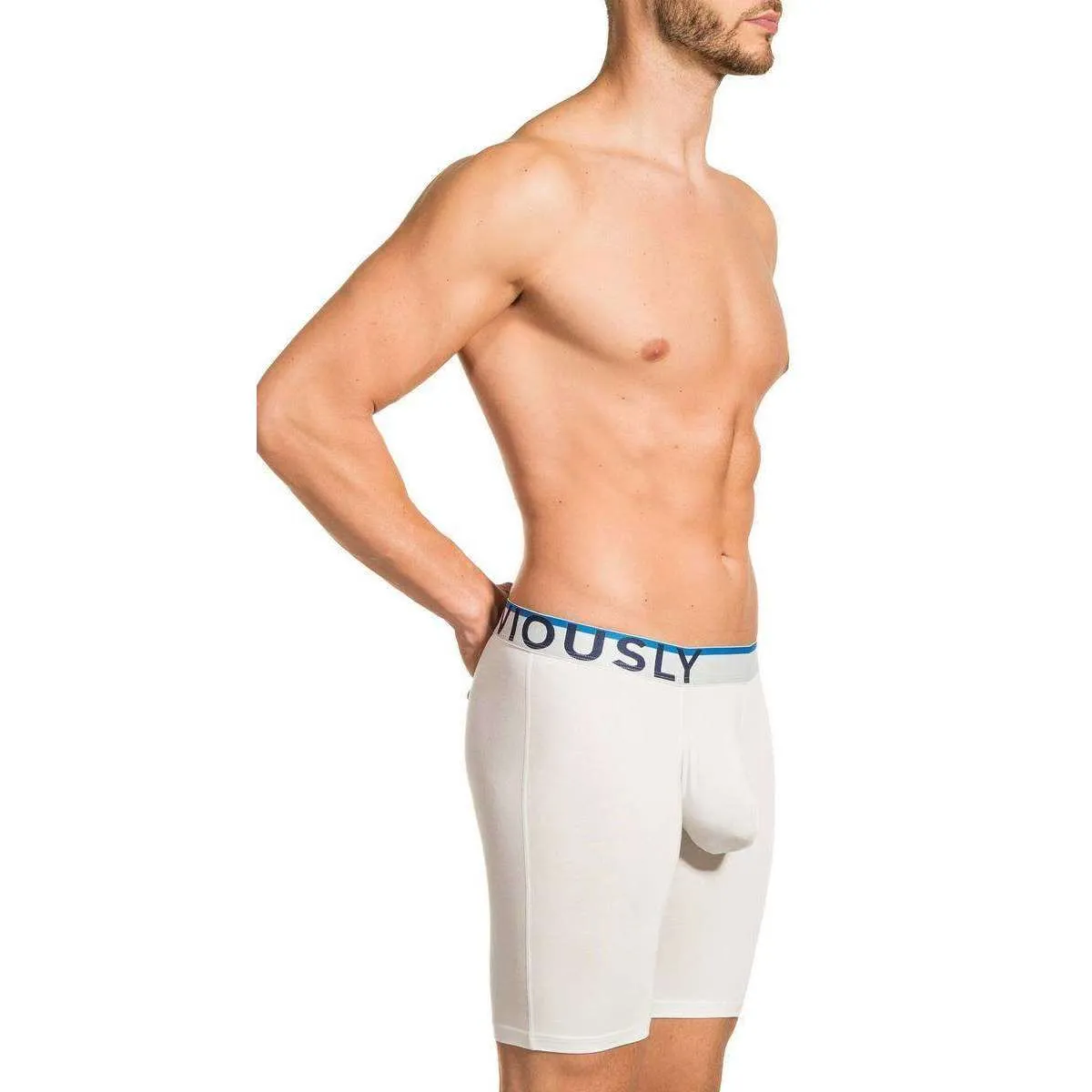 Obviously Everyman AnatoMAX Boxer Brief 9inch Leg - White