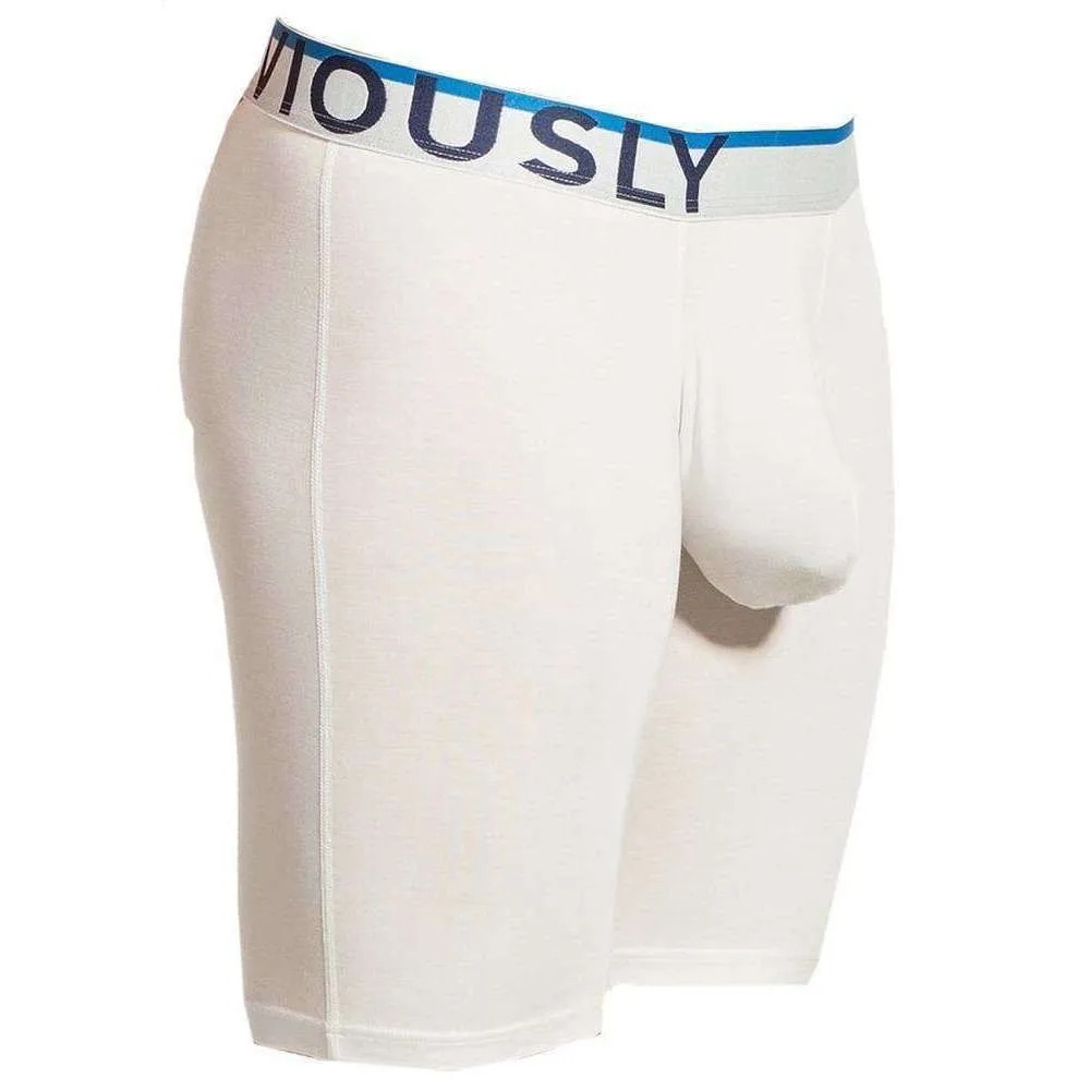 Obviously Everyman AnatoMAX Boxer Brief 9inch Leg - White