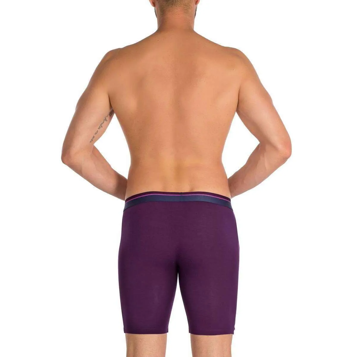 Obviously PrimeMan AnatoMAX Boxer Brief 9inch Leg - Purple