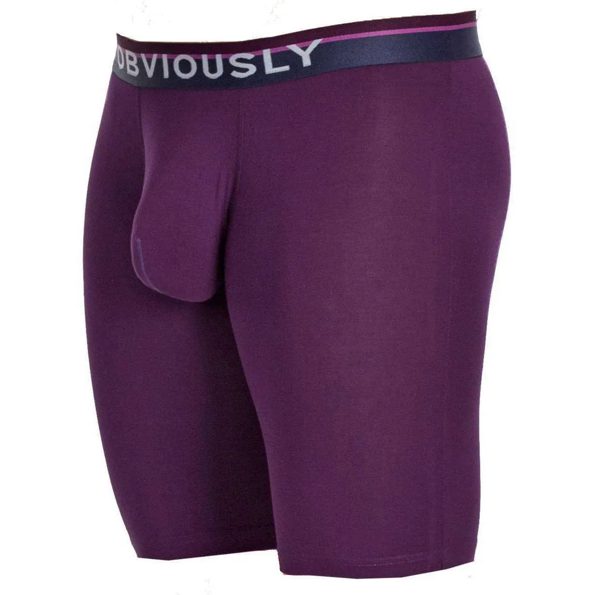 Obviously PrimeMan AnatoMAX Boxer Brief 9inch Leg - Purple