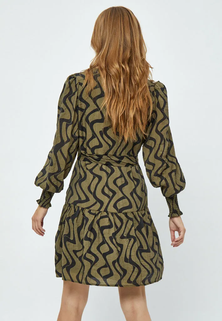 Oline Wrap Dress - Capers