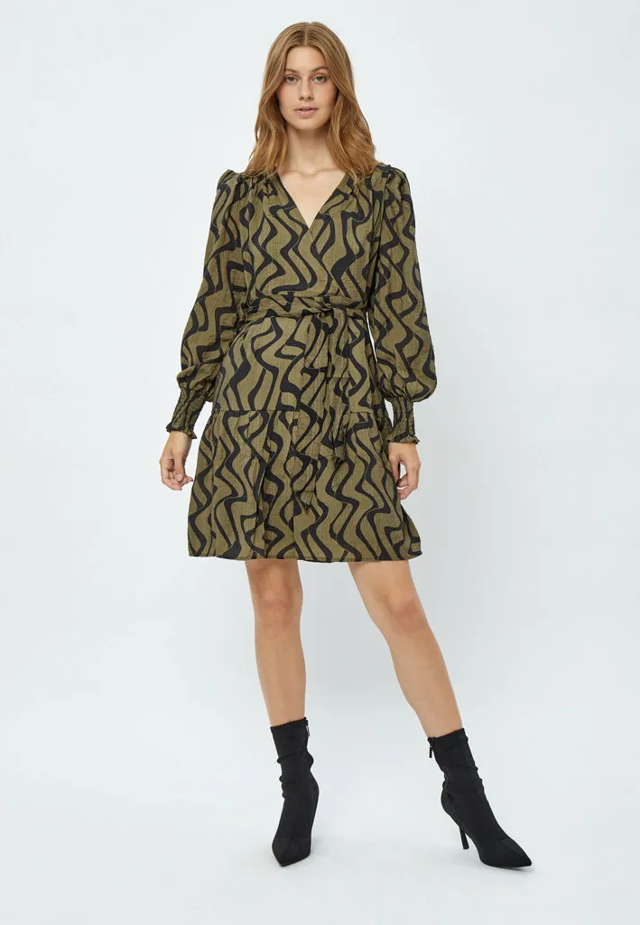 Oline Wrap Dress - Capers