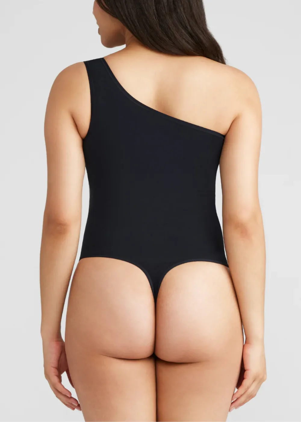 One Shoulder Shaping Thong Bodysuit - Outlast® Seamless