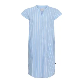 Pauline Tunic - Powder Blue / White