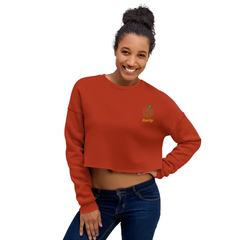 Peachy Crop Sweatshirt