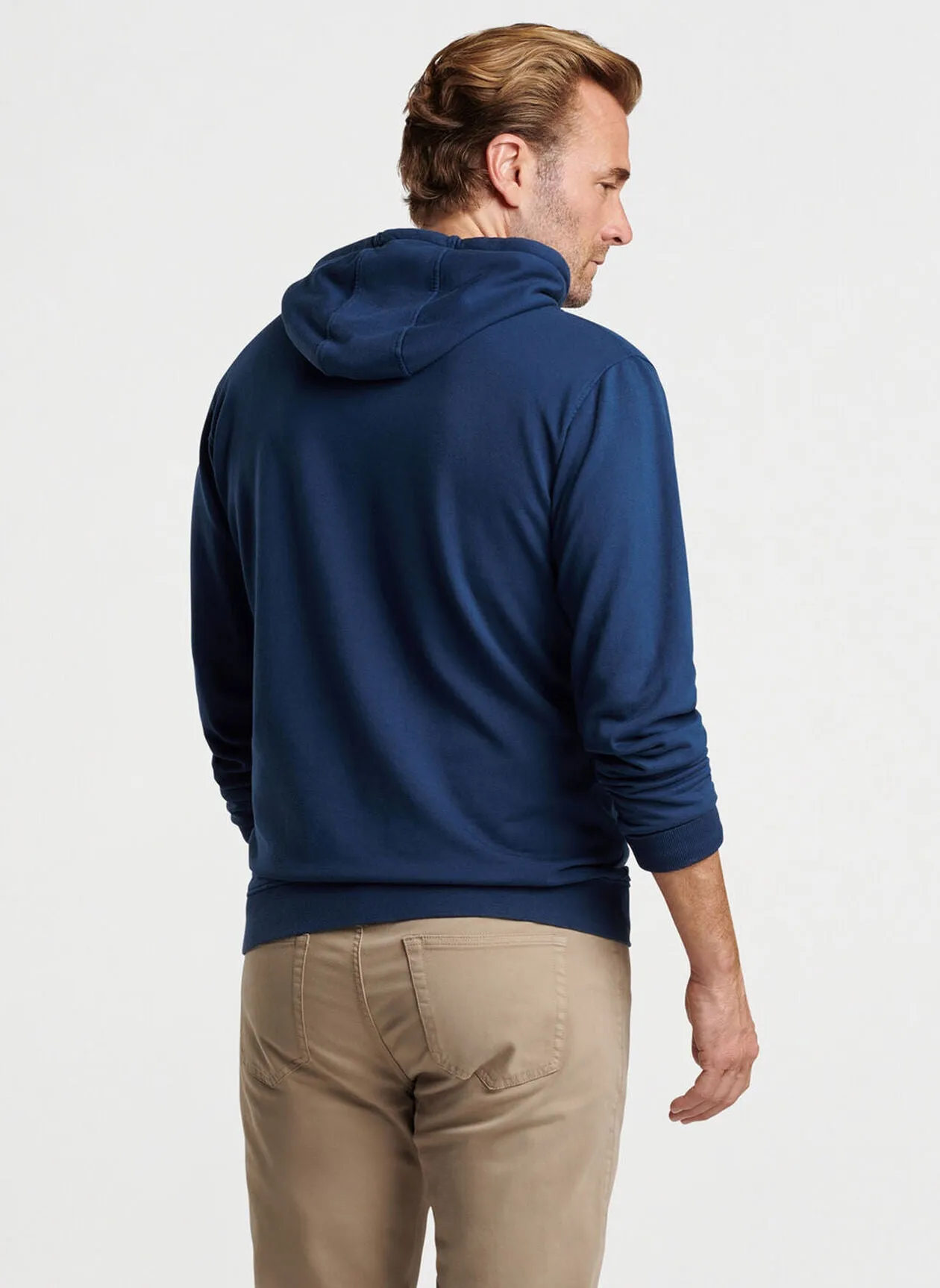 Peter Millar Lava Wash Hoodie Navy