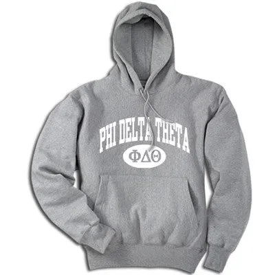 Phi Delta Theta Hoodie, Printed Vertical Arc Design - G185 - CAD