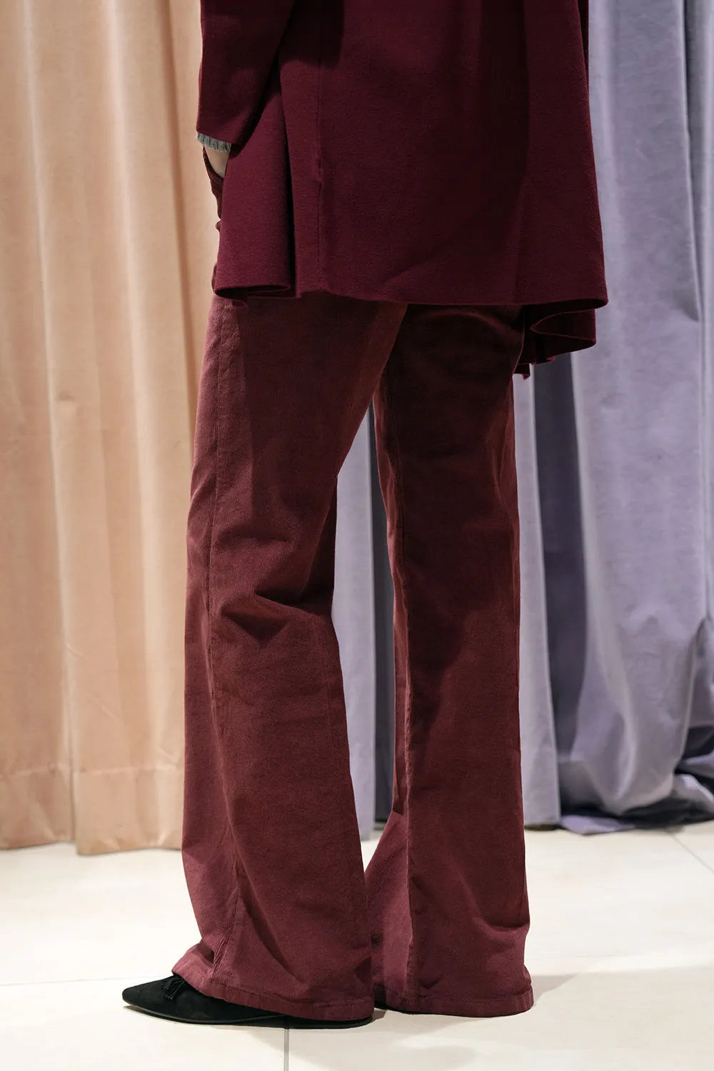 Phoebe Corduroy Pants - burgundy