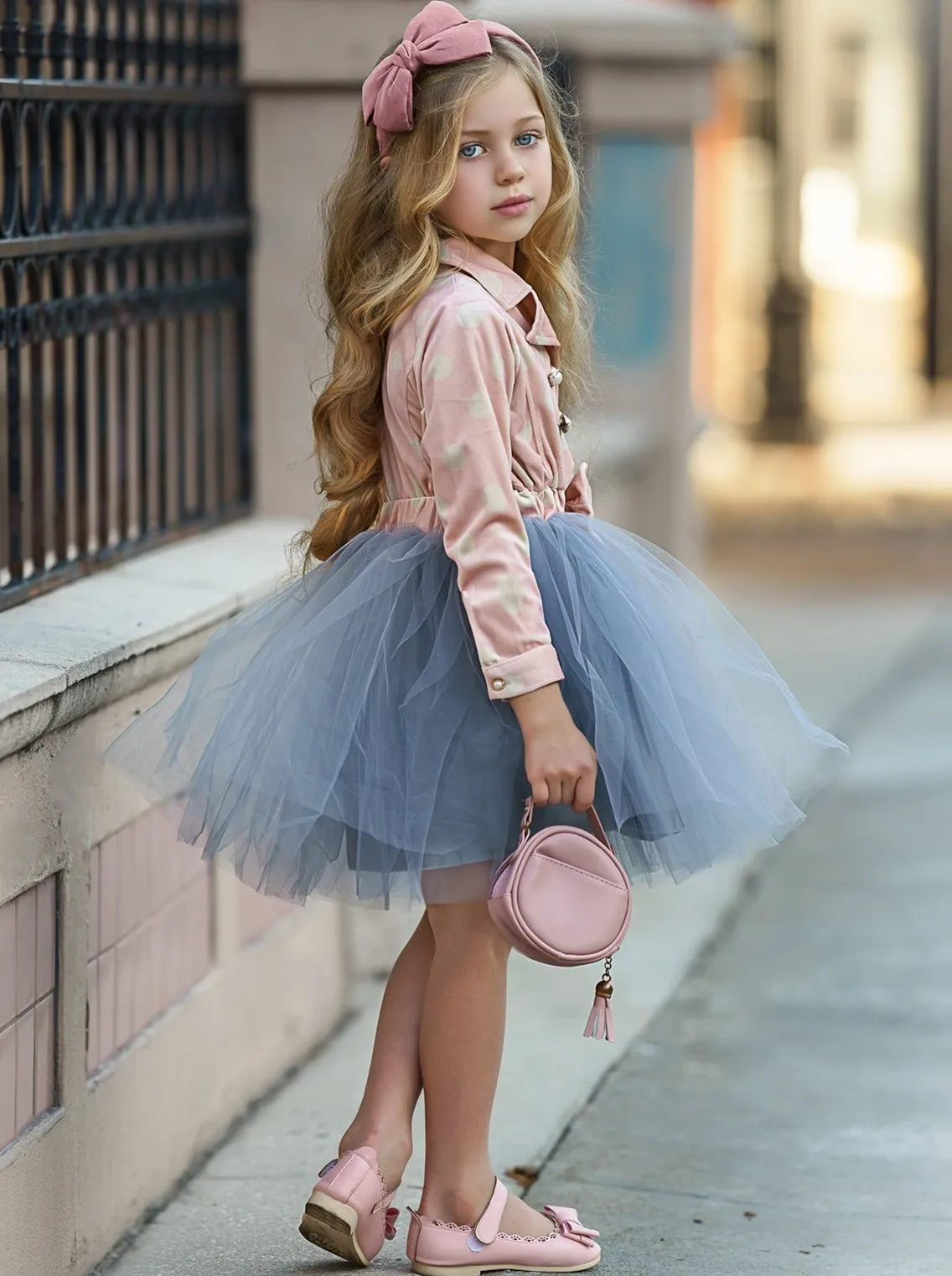 Posh Princess Polka Dot Blazer Tutu Dress