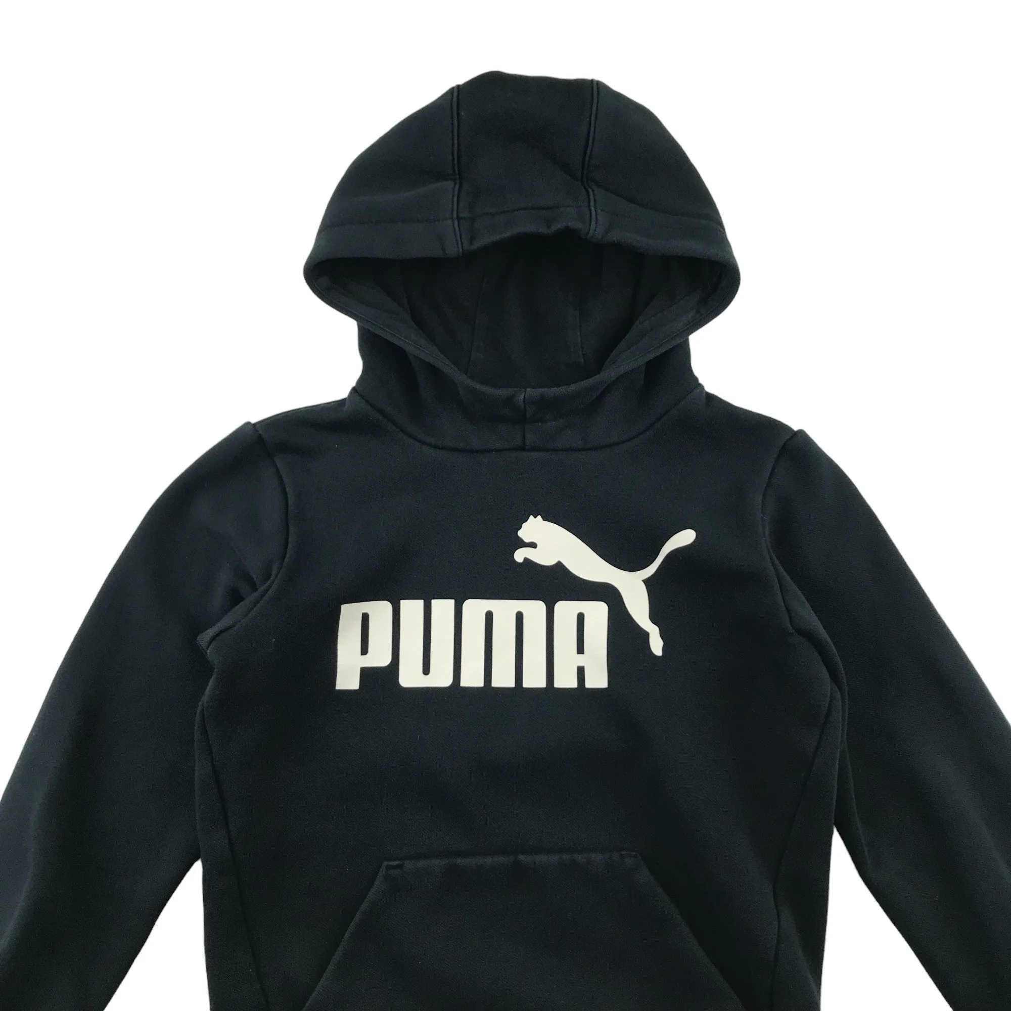 Puma hoodie 7-8 years black classic pullover with logo