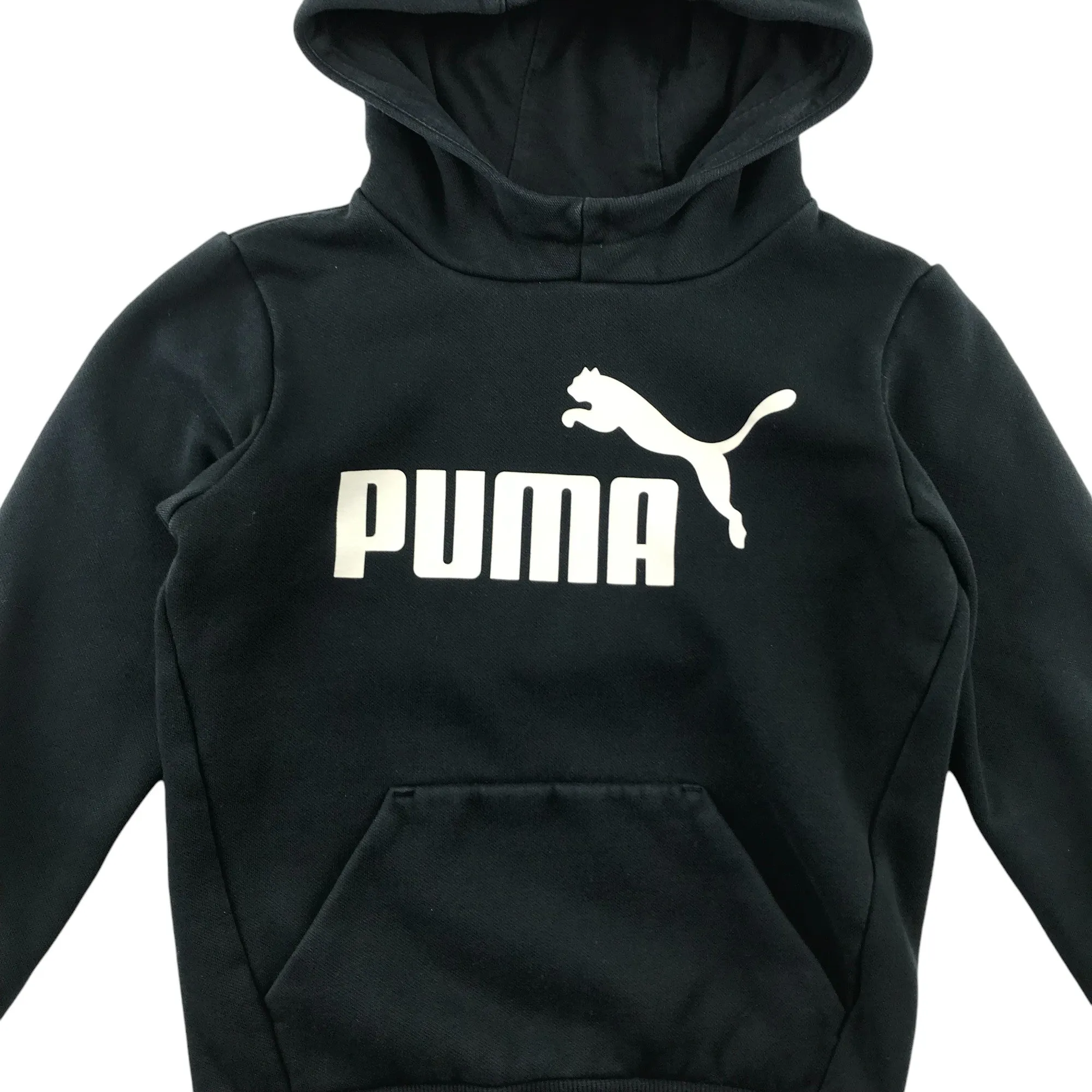 Puma hoodie 7-8 years black classic pullover with logo