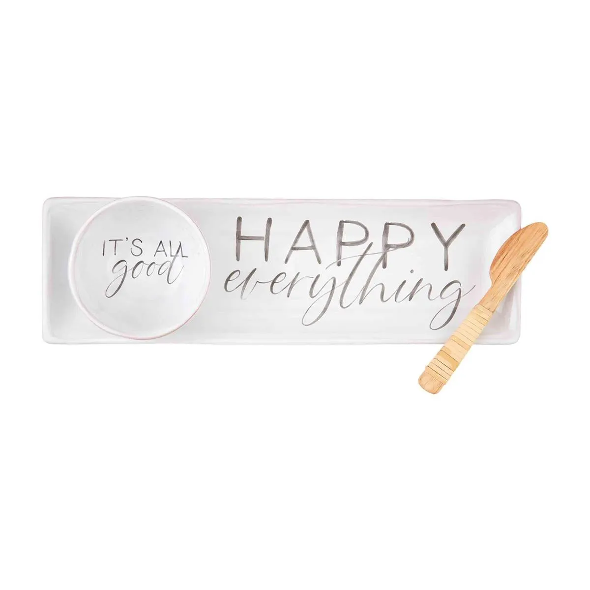 "Happy" Tray & Dip Set