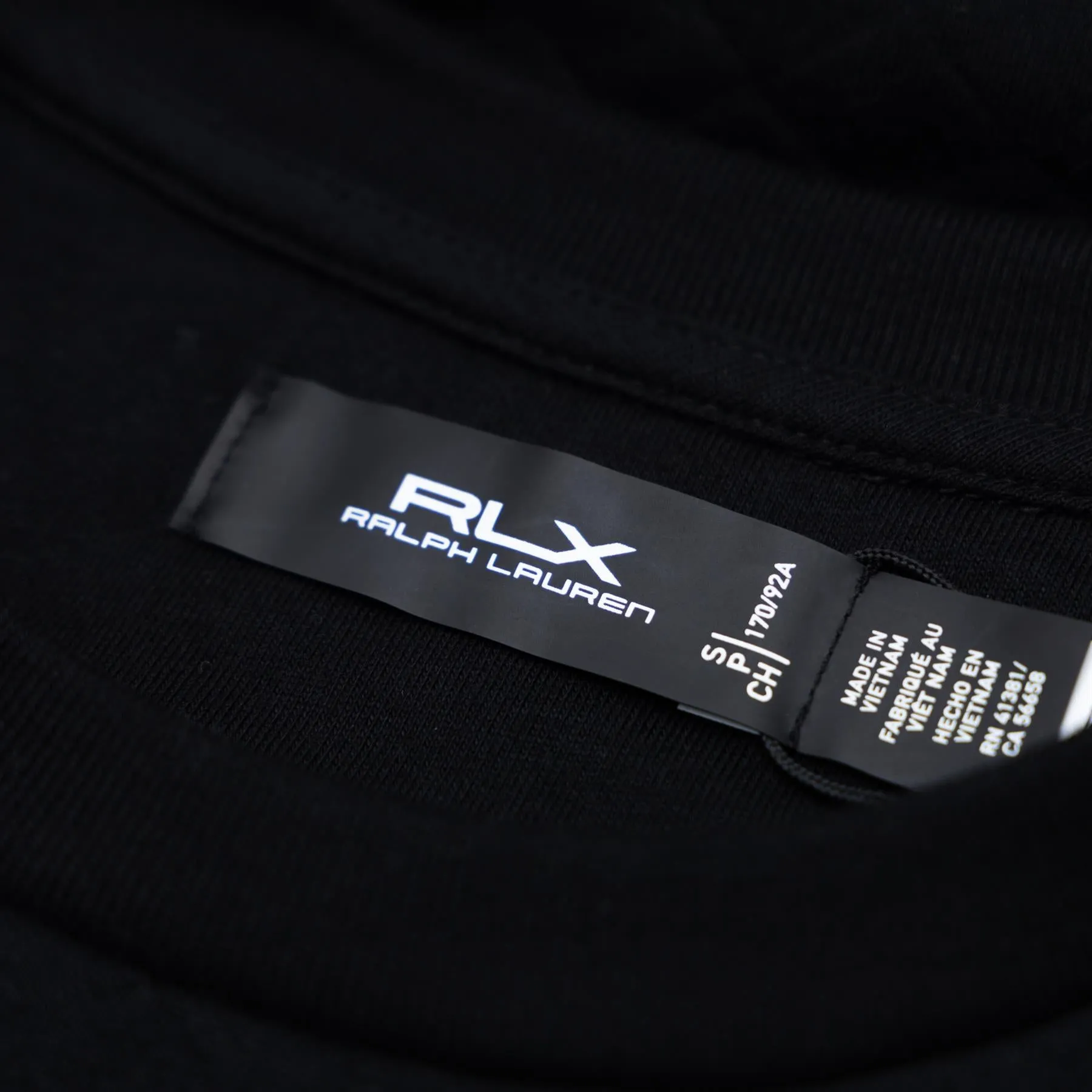 RLX Classic Fit Luxury Performance Sweatshirt Black - SS24