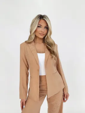 Satin Jacquard Blazer