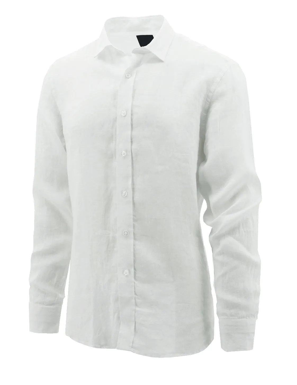 Sel White Linen Long Sleeve Shirt