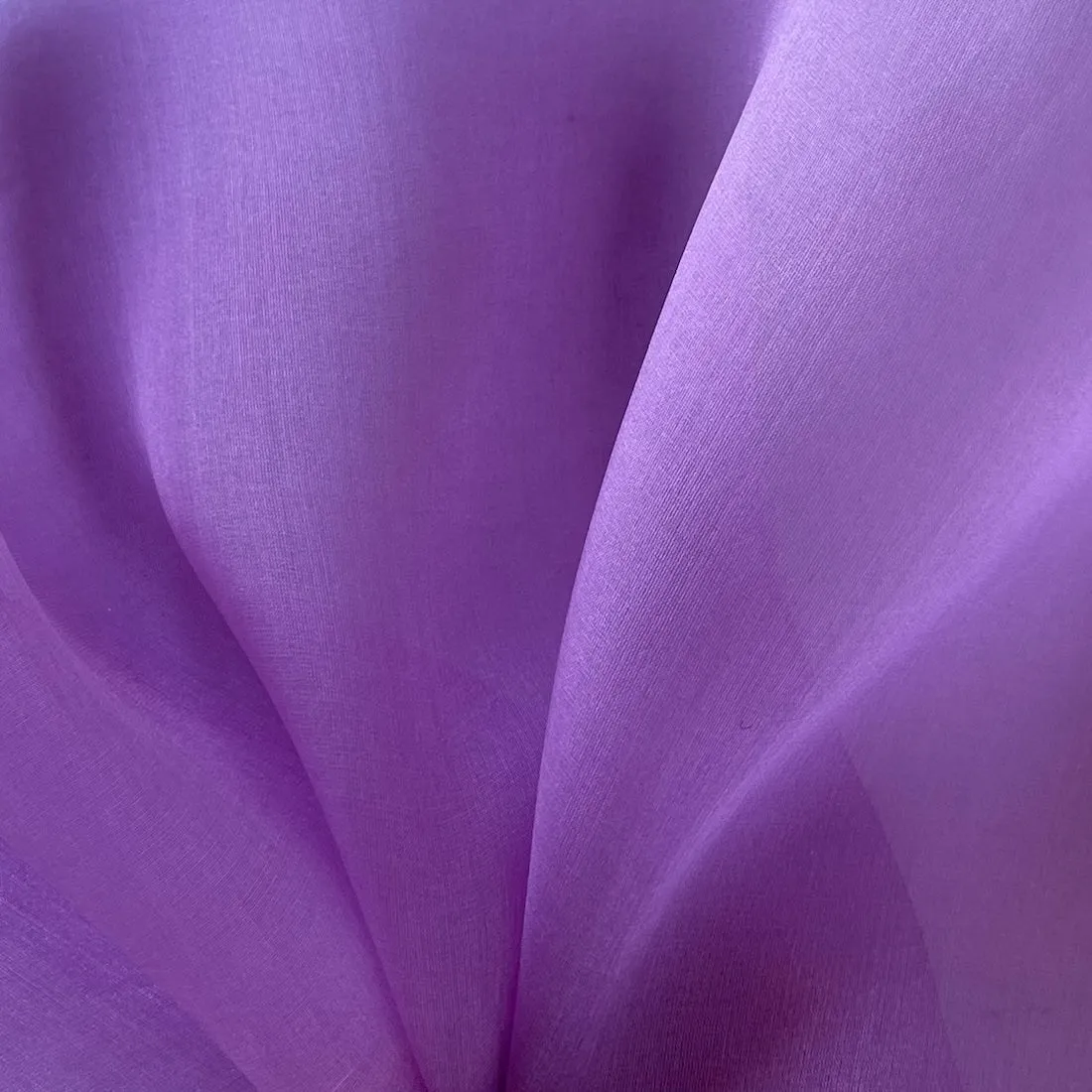 Semi-Sheer Elegant Orchid Silk Organza (Made in Italy)