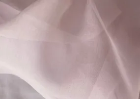 Semi-Sheer Romantic Mauve Mist Silk Organza (Made in Italy)