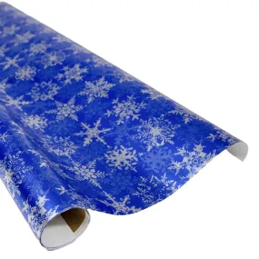 Snowfall Blue Wrapping Papper