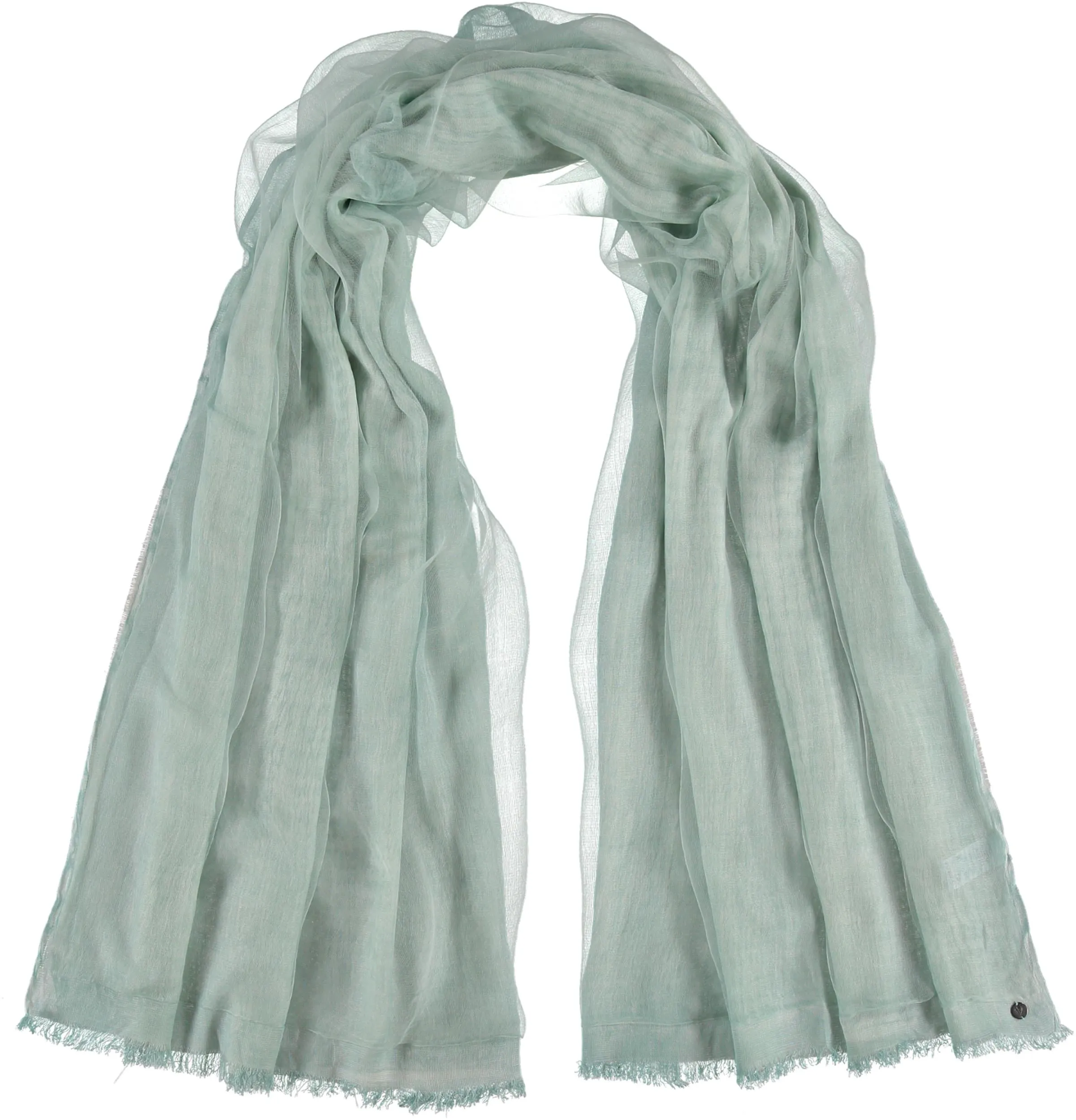 Solid Gauzy Viscose Silk Blend Wrap