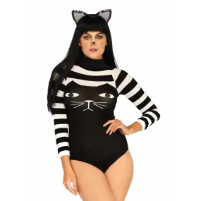 Stripe cat bodysuit