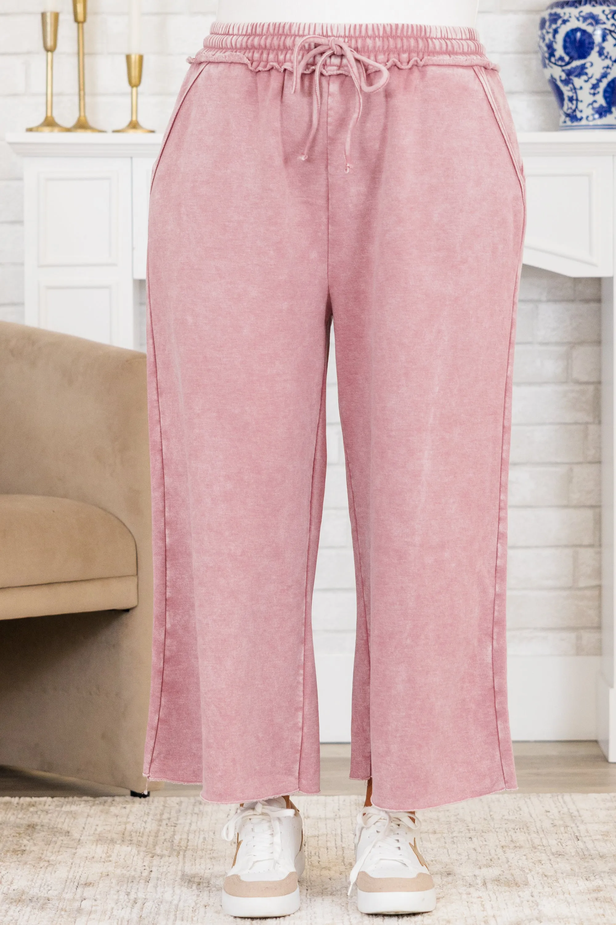 Sunday Scaries Sweatpants, Light Rose