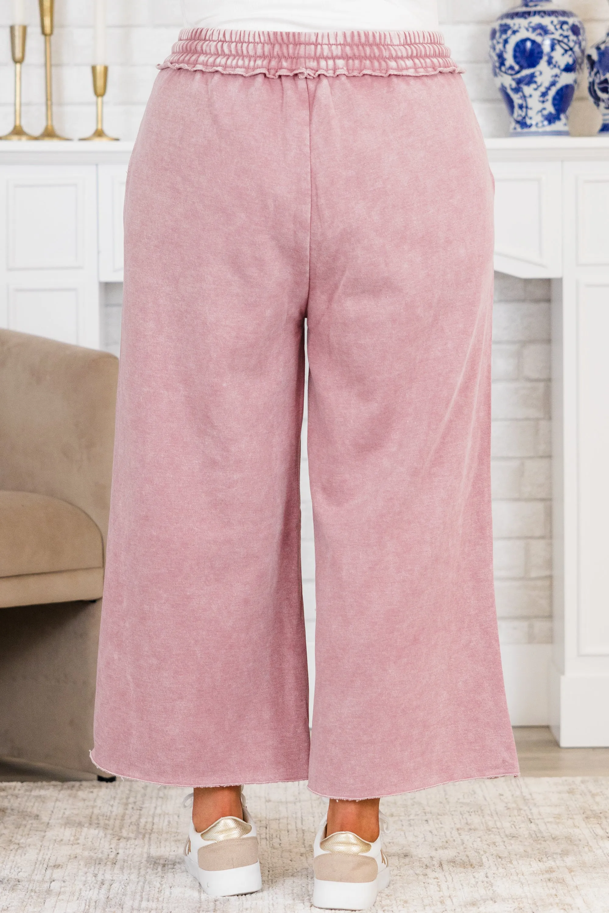 Sunday Scaries Sweatpants, Light Rose