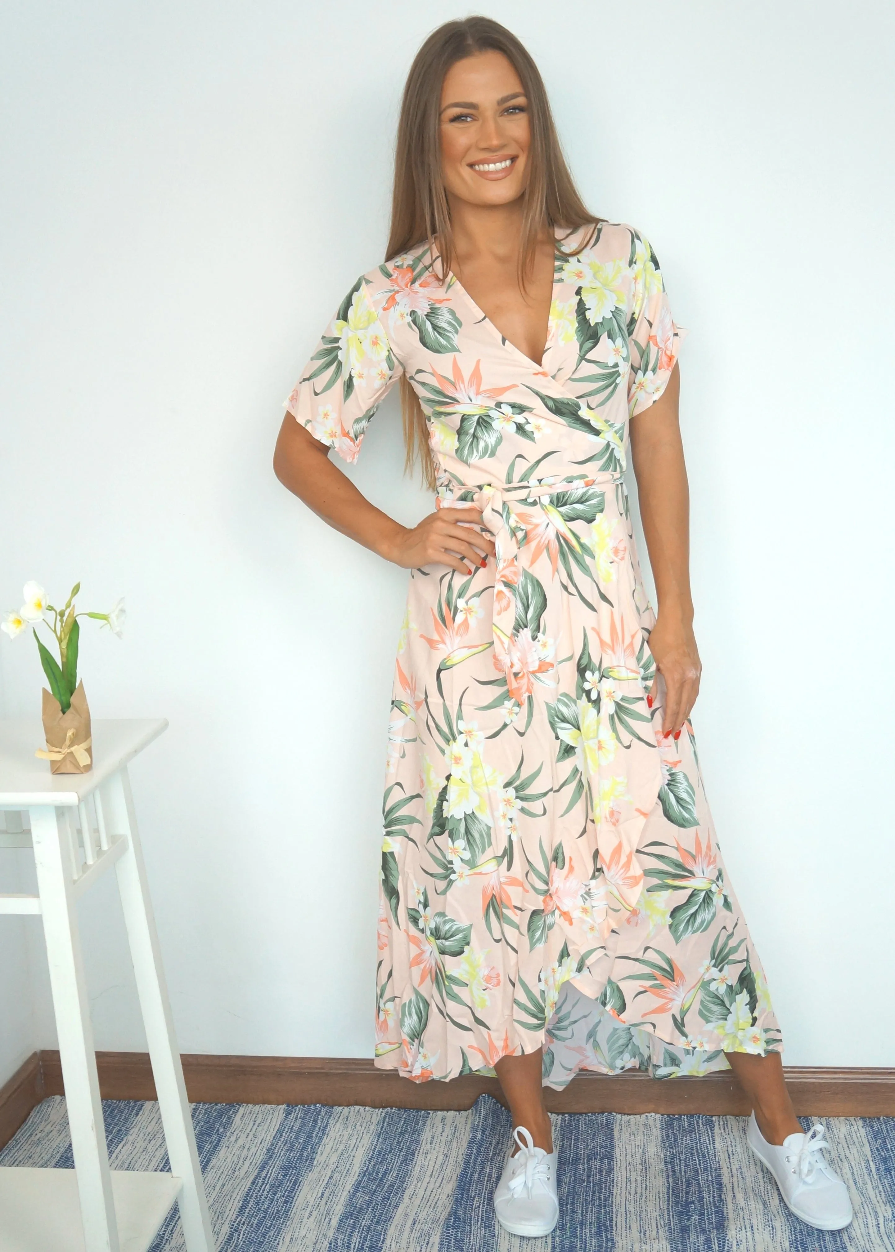 The Maxi Wrap Dress - Life's a Peach