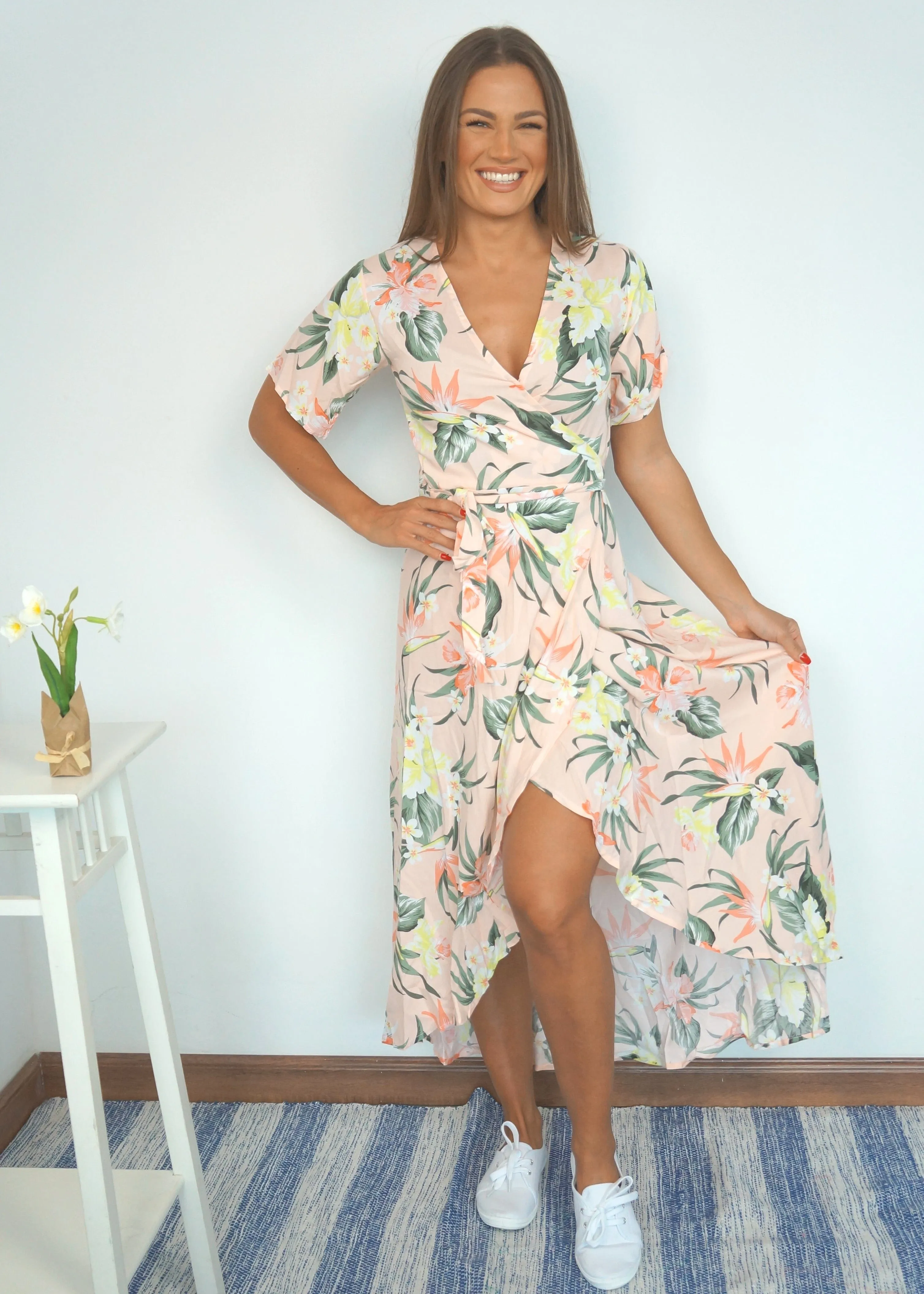 The Maxi Wrap Dress - Life's a Peach