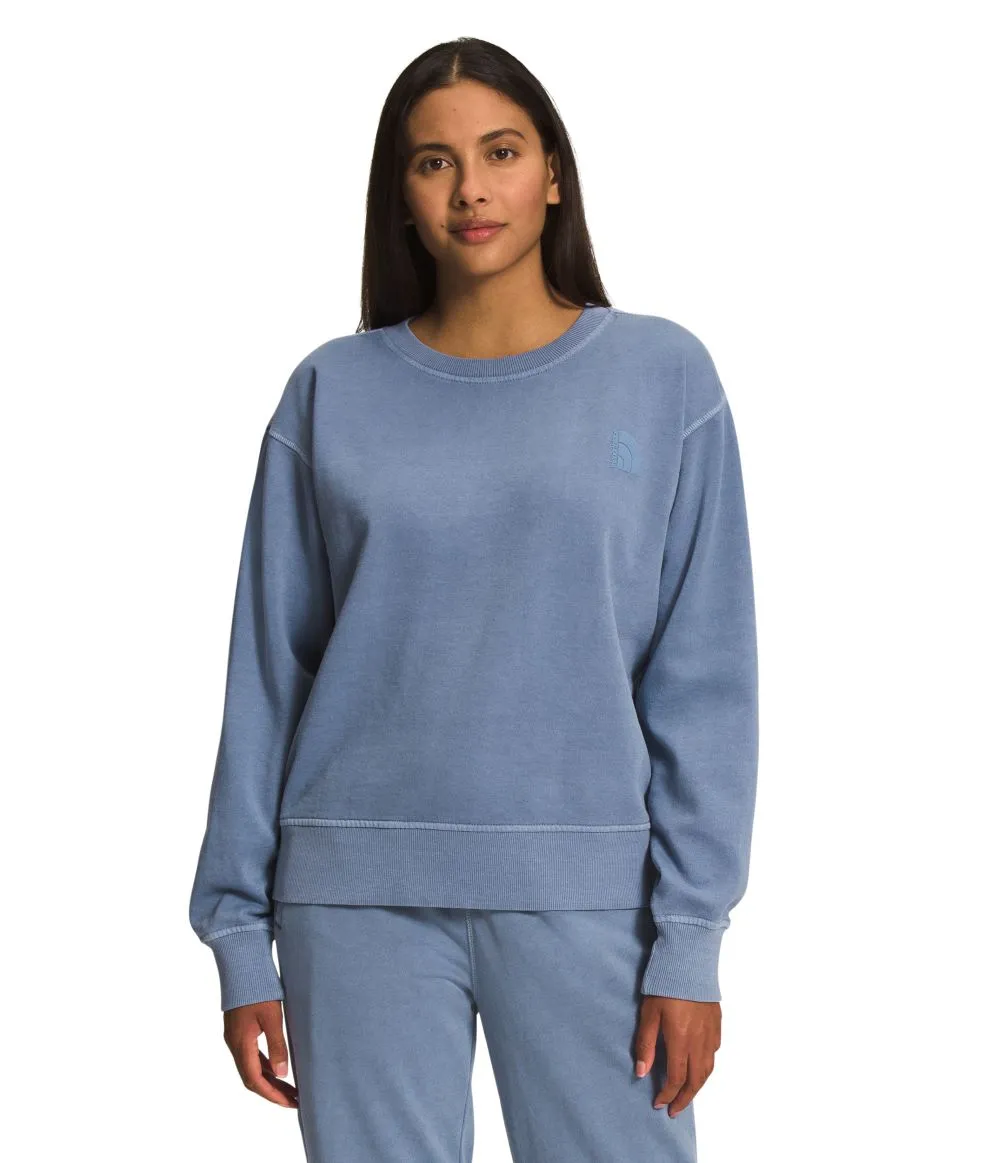 'The North Face' Women's Garment Dye Crew - Folk Blue