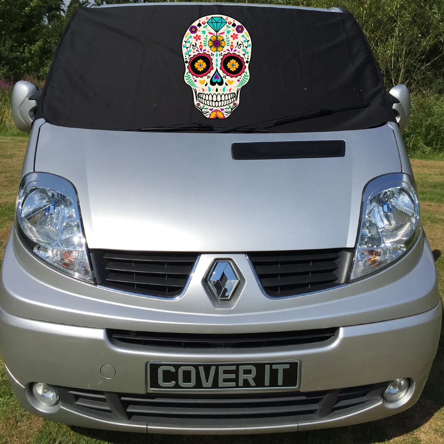 Trafic, Primastar, Vivaro Screen Wrap - Sugar Skull