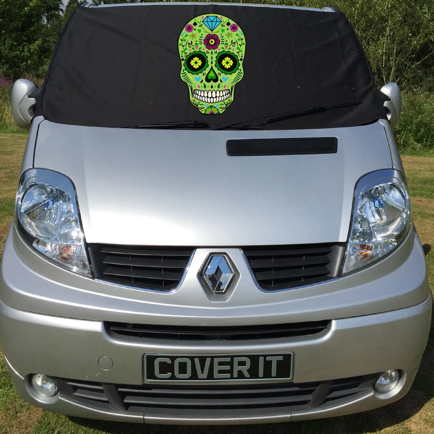 Trafic, Primastar, Vivaro Screen Wrap - Sugar Skull