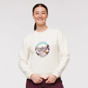 Traveling Llama Crew Sweatshirt - Women's