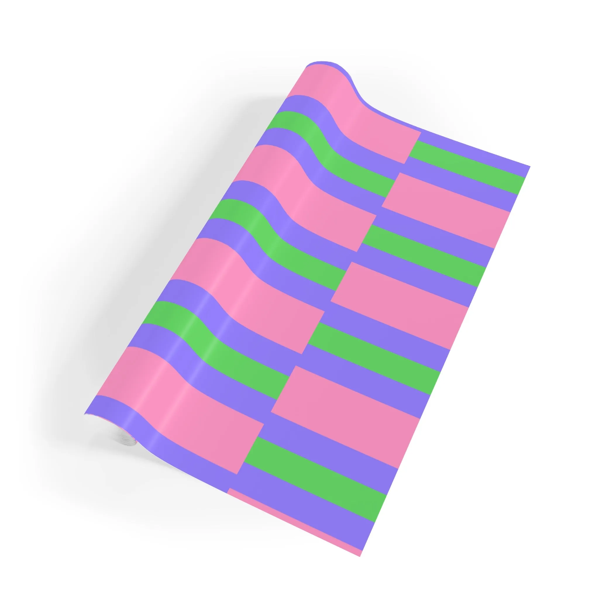 Trigender Pride Gift Wrapping Paper Roll - 1pc, Colorful Holiday Wrap