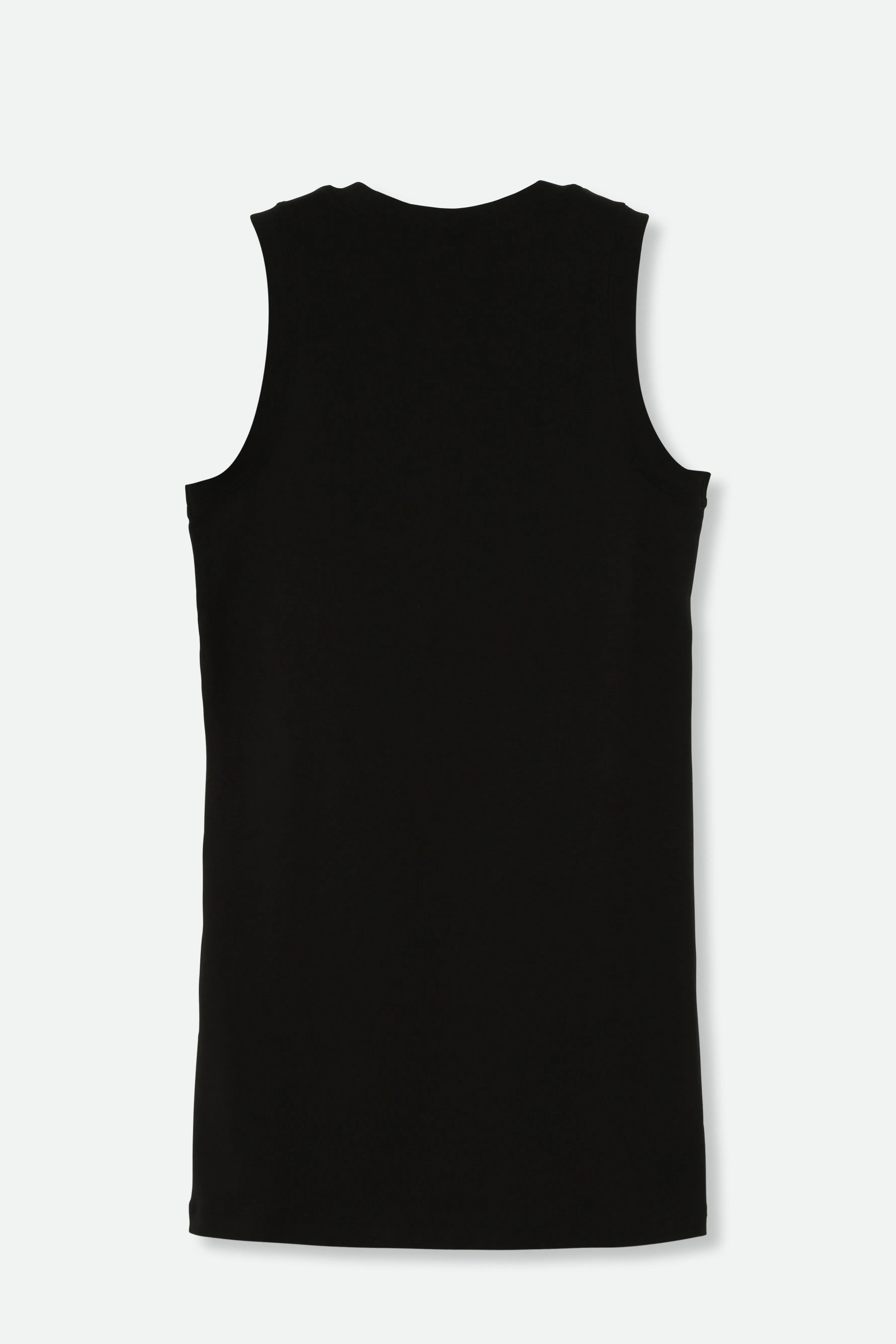 TUNIC LENGTH MUSCLE TANK IN PIMA COTTON STRETCH - Final Few Sizes US 6-10