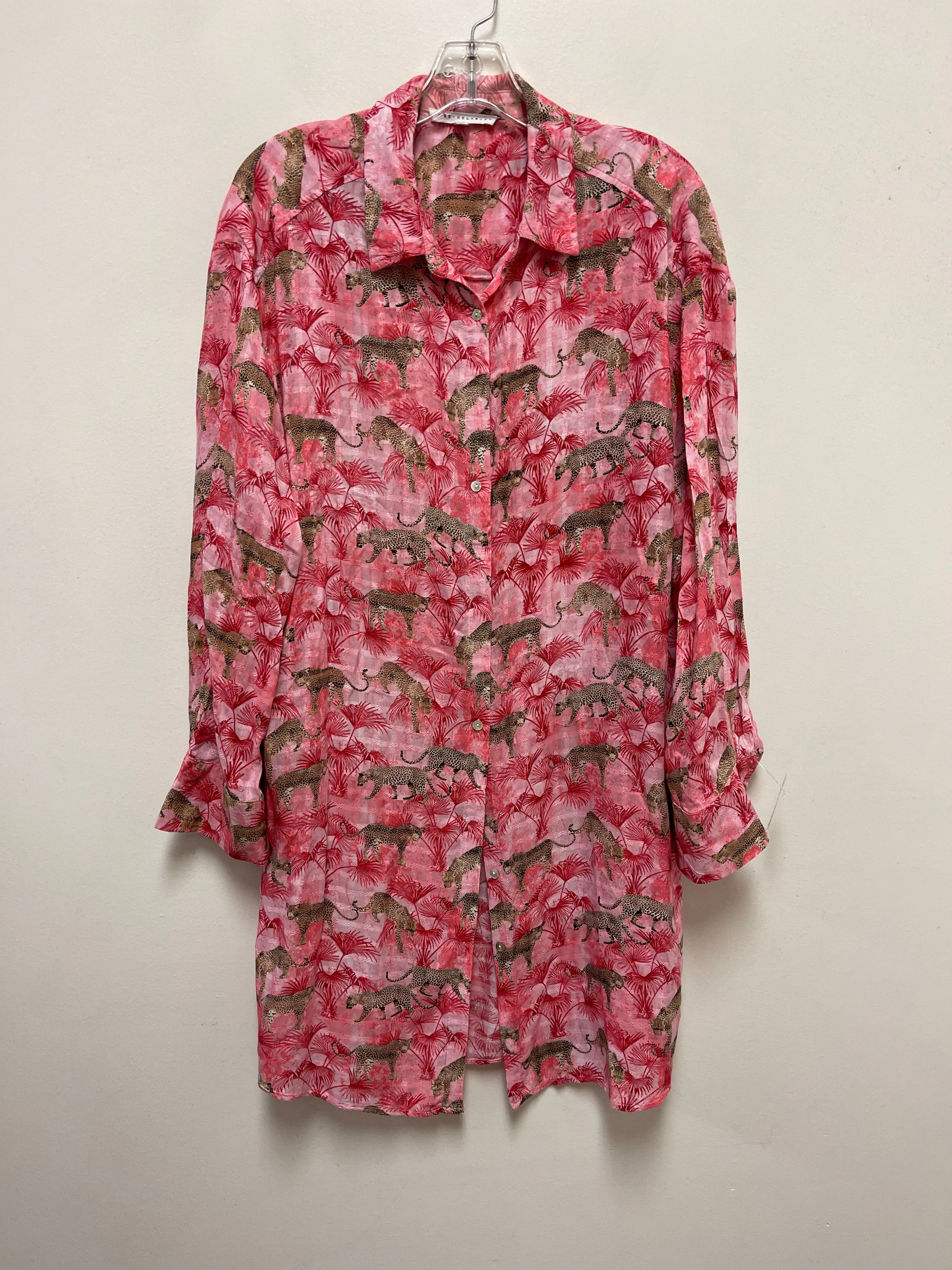 Tunic Long Sleeve By Jane And Delancey In Pink, Size: L