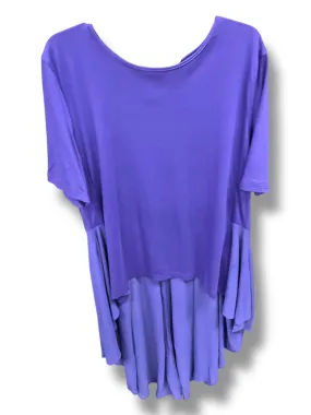 Tunic Short Sleeve By New York And Co In Purple, Size: 2x