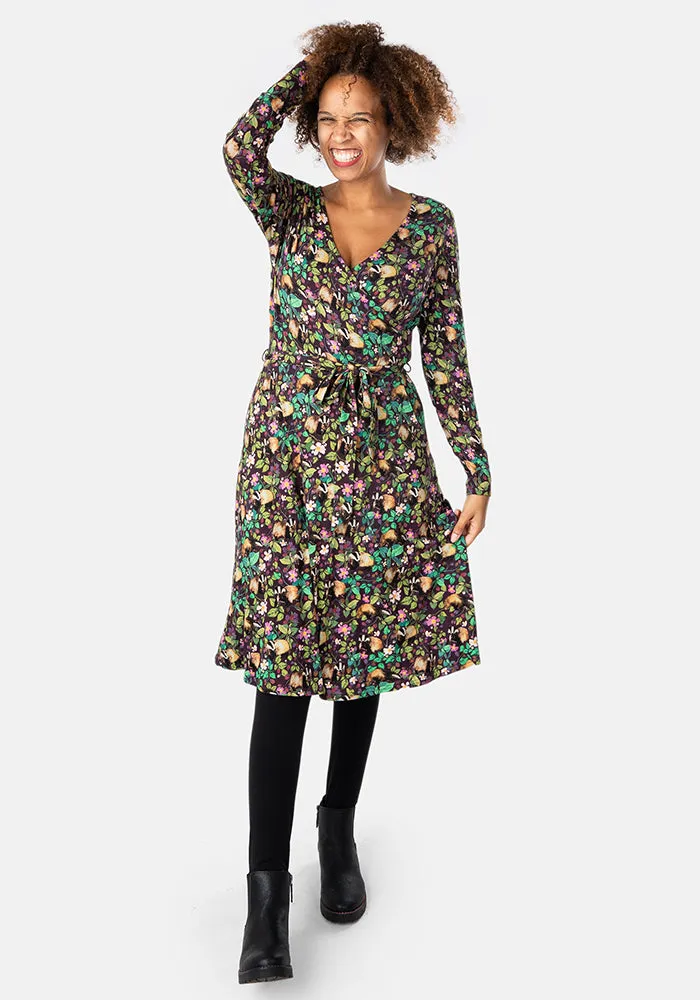 Vance Badger Print Viscose Dress