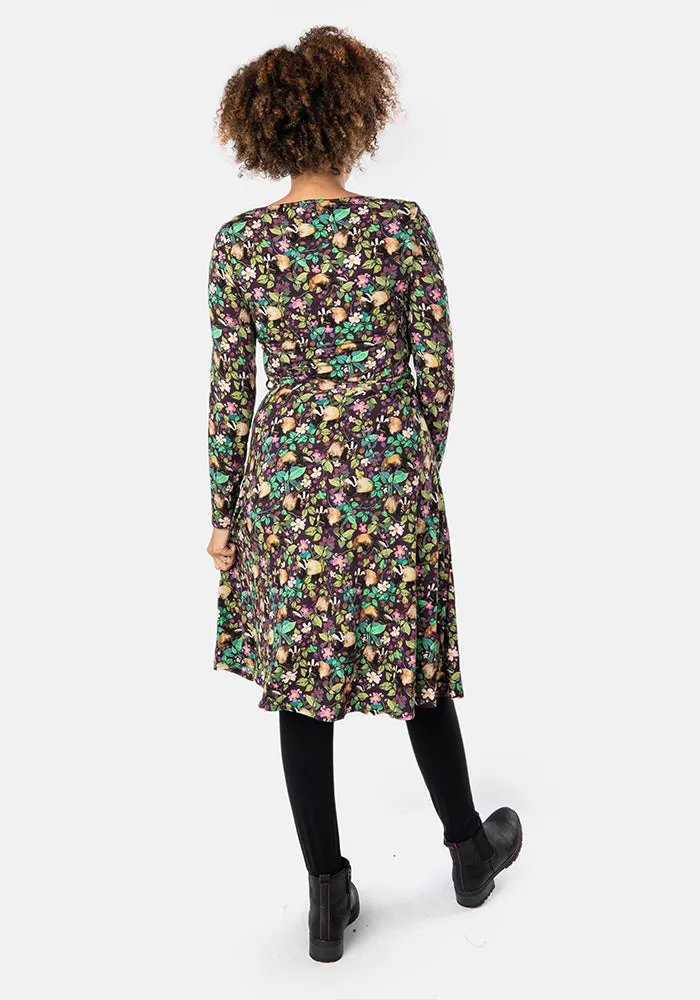 Vance Badger Print Viscose Dress