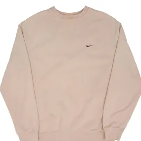 VINTAGE NIKE CLASSIC SWOOSH BEIGE SWEATSHIRT 2000S SIZE LARGE