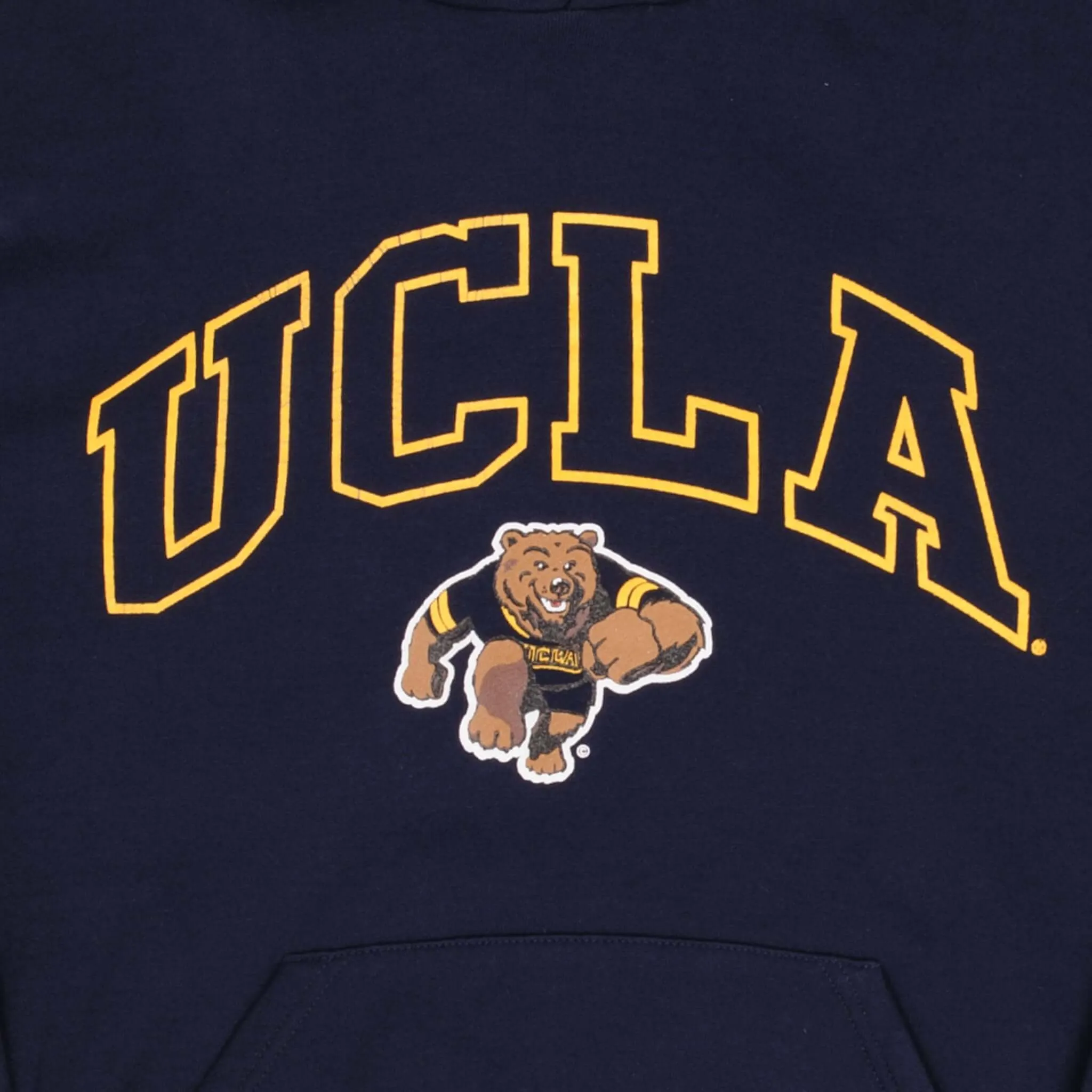 VINTAGE UCLA BRUINS BLUE HOODIE SWEATSHIRT 1990S SIZE LARGE