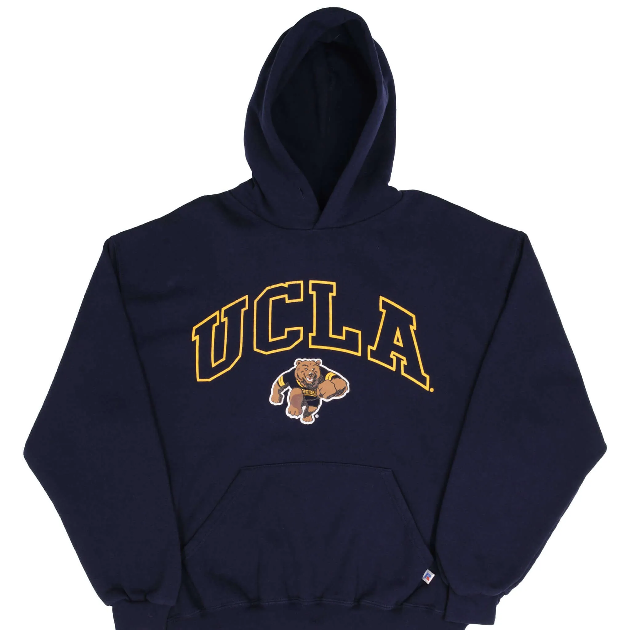 VINTAGE UCLA BRUINS BLUE HOODIE SWEATSHIRT 1990S SIZE LARGE