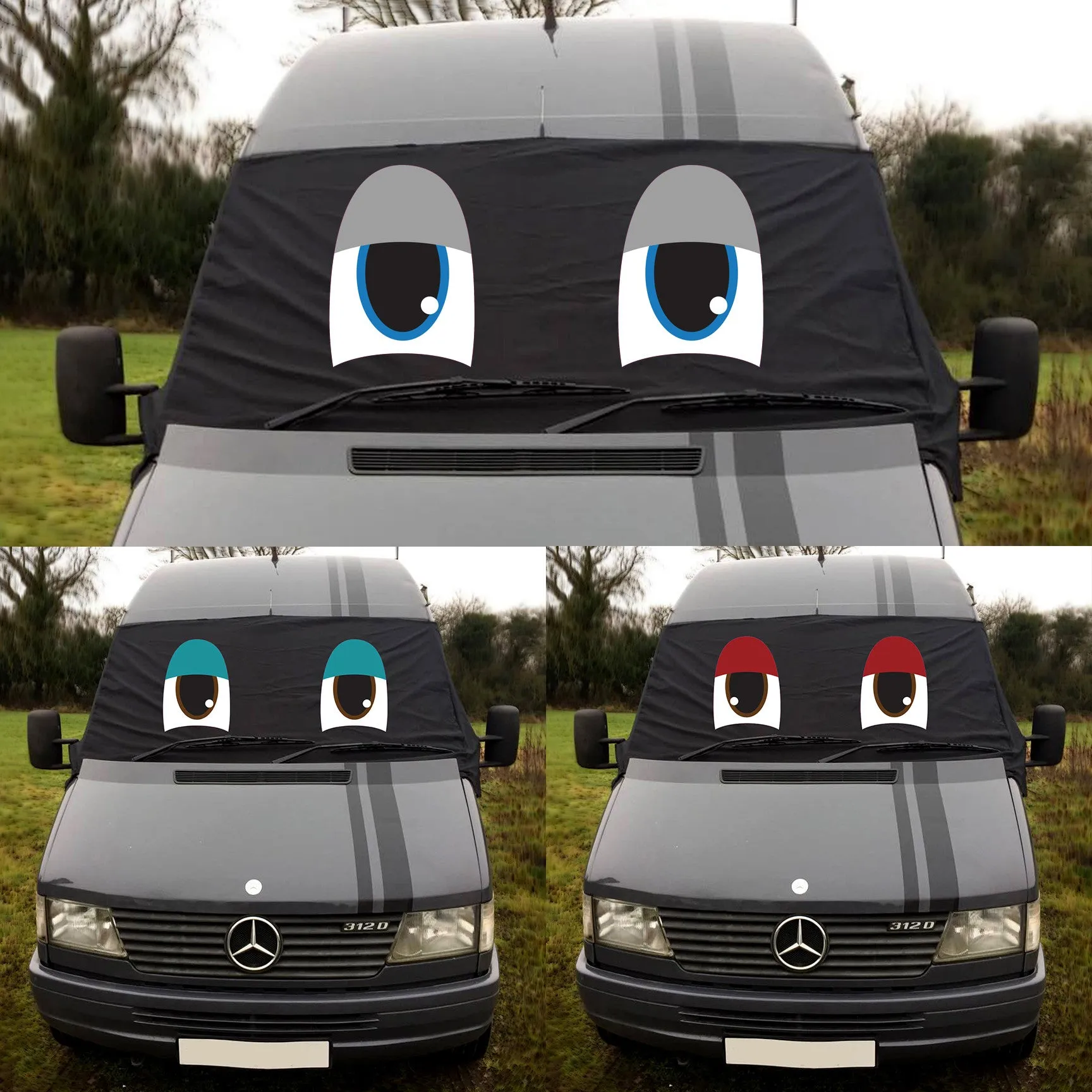 VW LT / Mercedes Sprinter 95-06 Screen Cover - Eyes