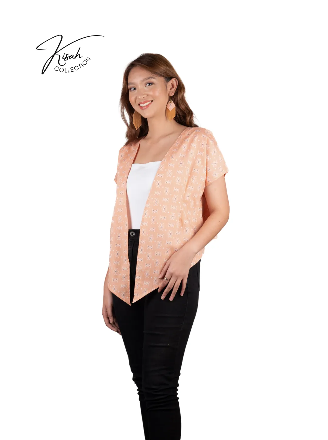 Women's Cropped Wrap - Sopuan Peach