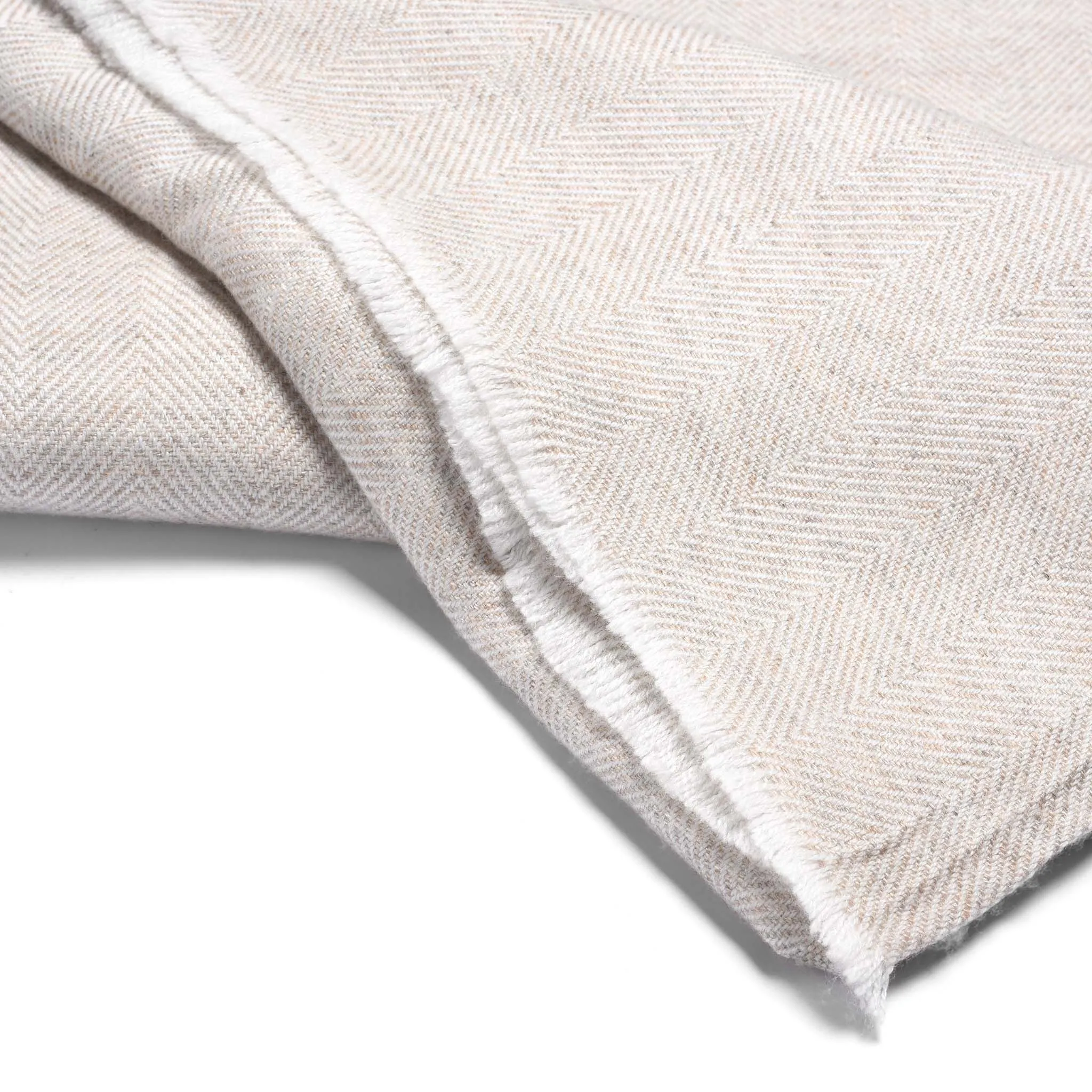 Wool Herringbone Throw from Kashmir