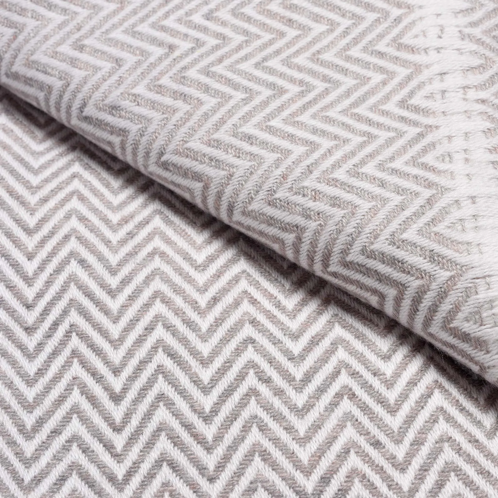 Wool Zig Zag Throw from Kashmir