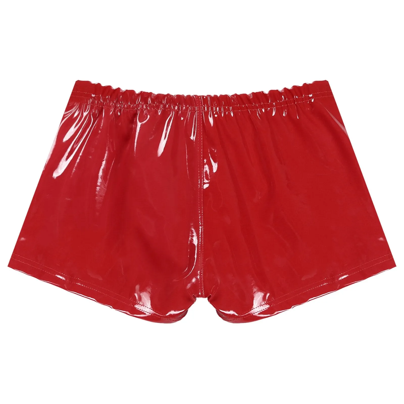 Zipper Front Wet Look Boxer